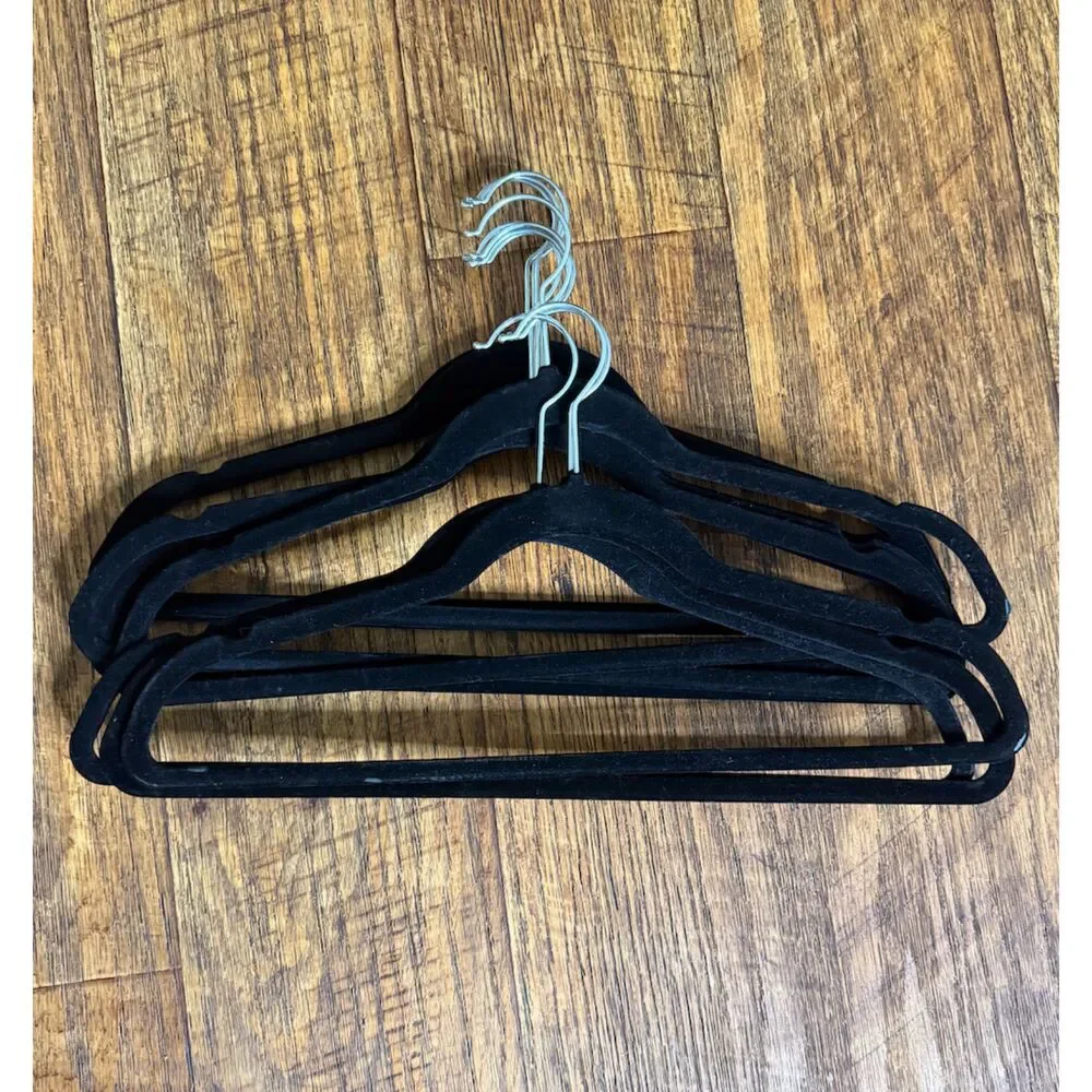 Velvet Hangers 11 Pack Metal Hook Non-Slip Clothes Hangers Space Saving